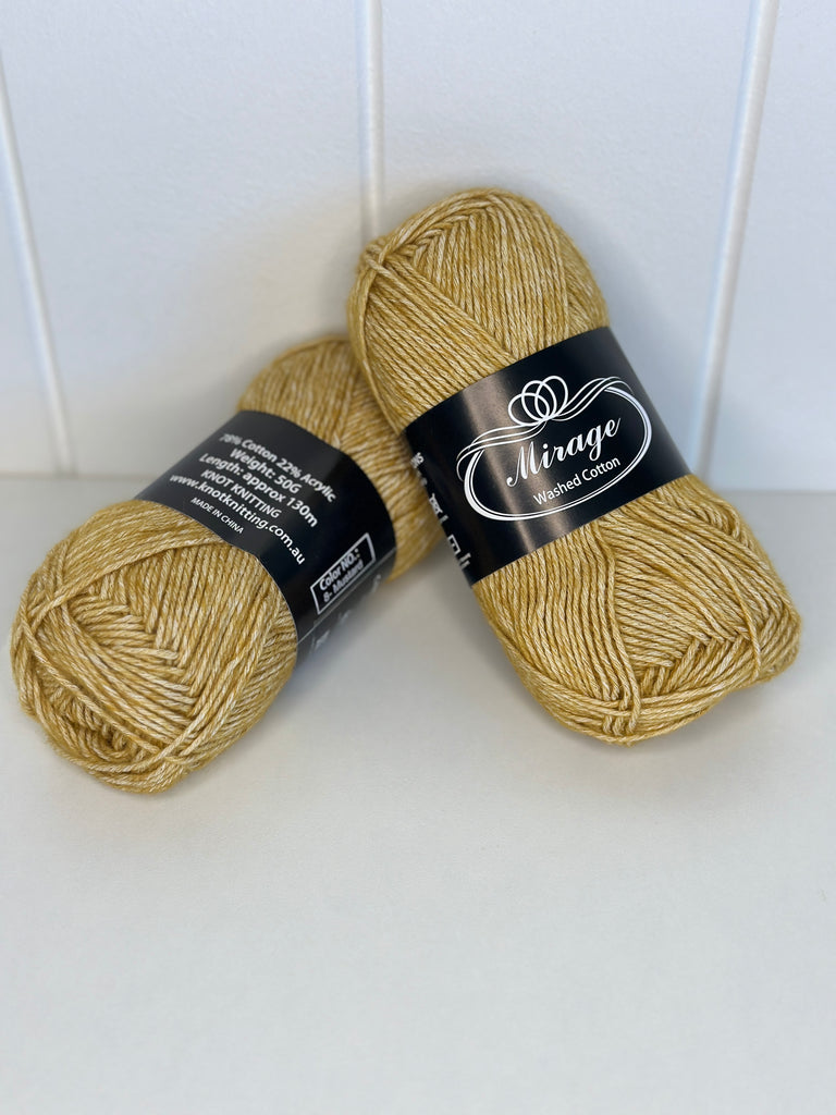 KK Mirage Marbled Yarn - Mustard