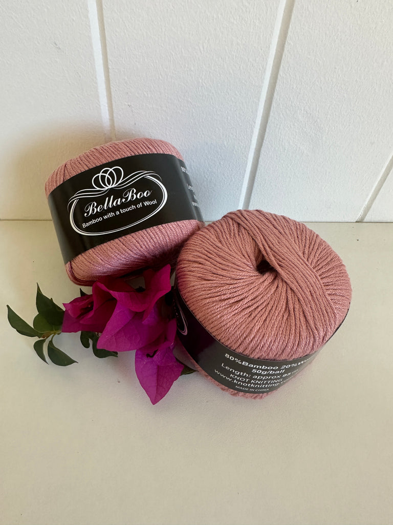 KK BellaBoo Bamboo Yarn - Rose (9)