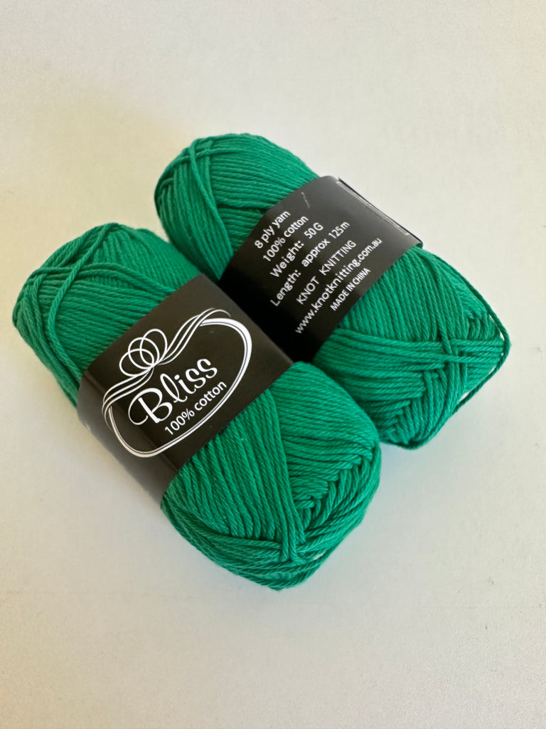 KK Bliss Cotton 8 ply Yarn - Jade (21)
