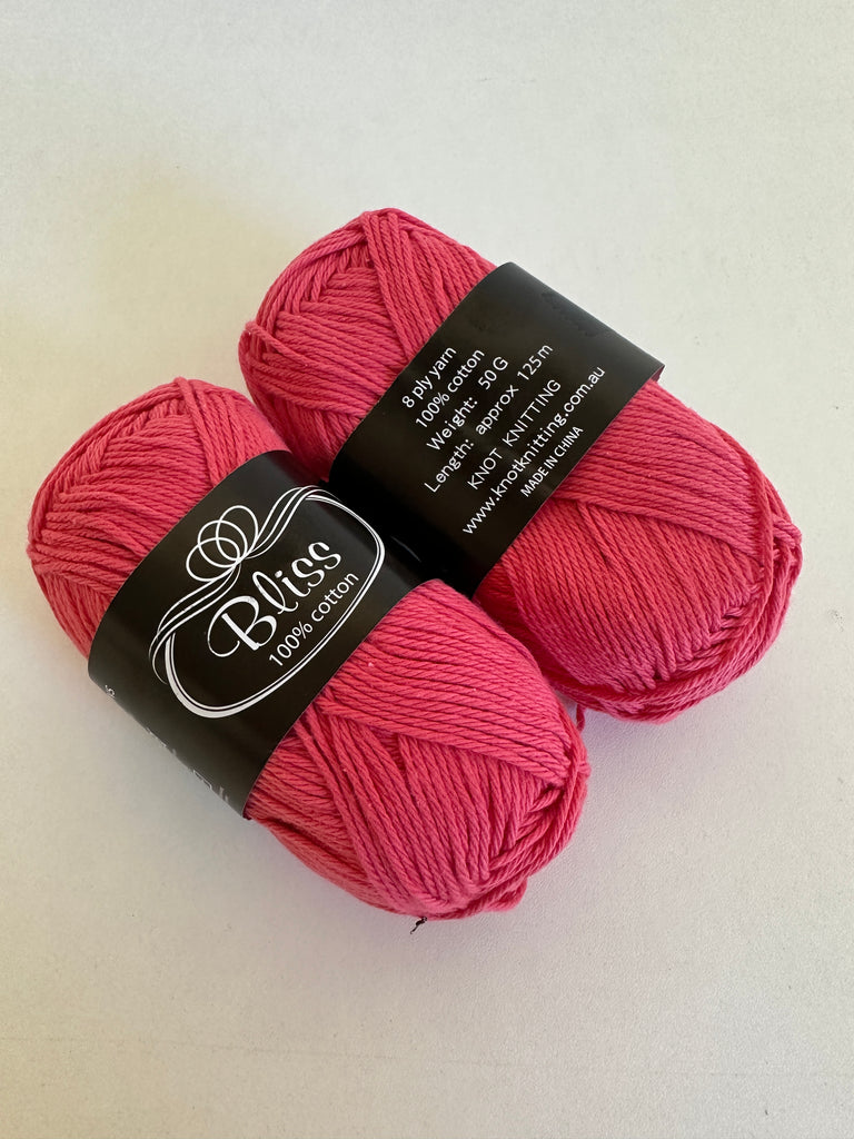 KK Bliss Cotton 8 ply Yarn - Watermelon (20)