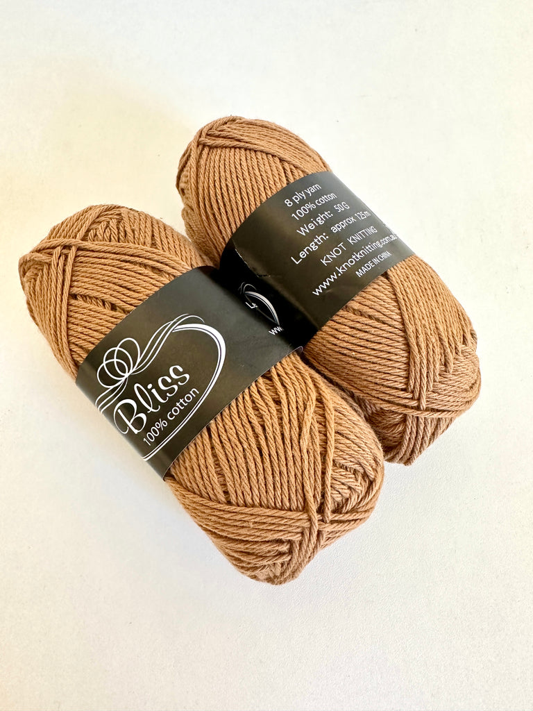 KK Bliss Cotton 8 ply Yarn - Nutmeg (23)