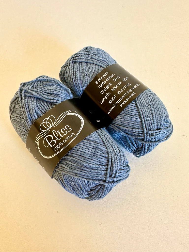 KK Bliss Cotton 8 ply Yarn - Denim (05)