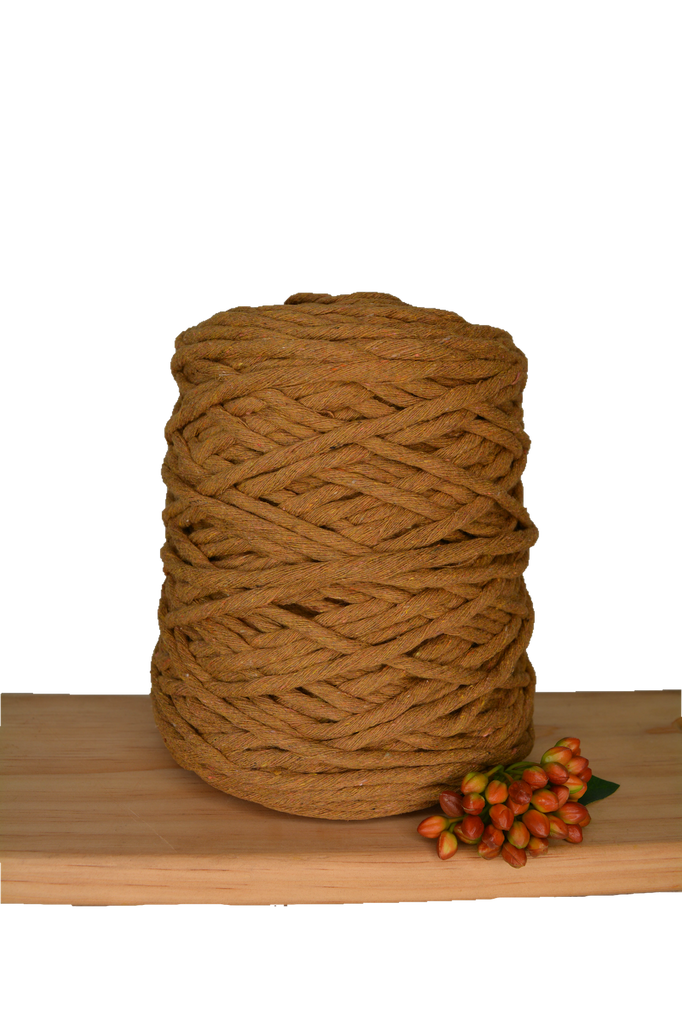 1kg Coloured 1ply Macrame Cotton String - 5mm - Nutmeg