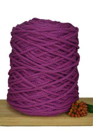 Coloured 3 ply Recycled Macrame Cotton Rope - 5mm - Berrylicious
