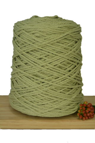 1kg Coloured 3 ply Recycled Macrame Cotton Rope - 4mm - Citrine