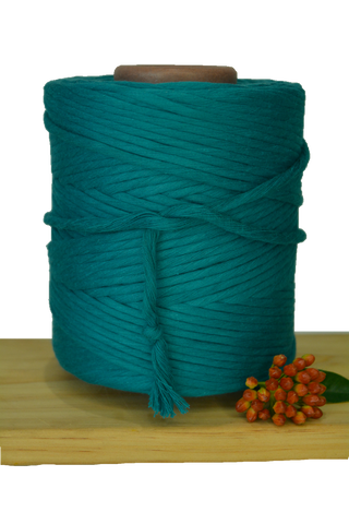 1kg 5mm 100% Pure Deluxe Macrame Cotton 1ply String - Harbour Blue