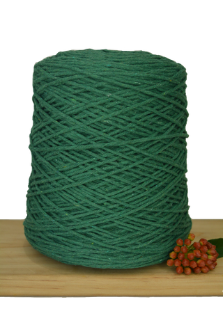 Coloured 1ply Cotton Warping Macrame Crochet String - 1.5mm - Jade