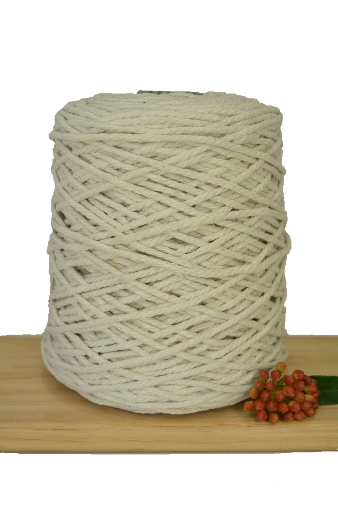 Natural 3ply Cotton Macrame Rope - 3mm