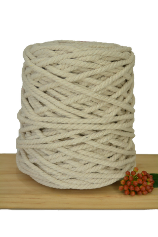 1kg Natural 3ply Cotton Rope - 7mm