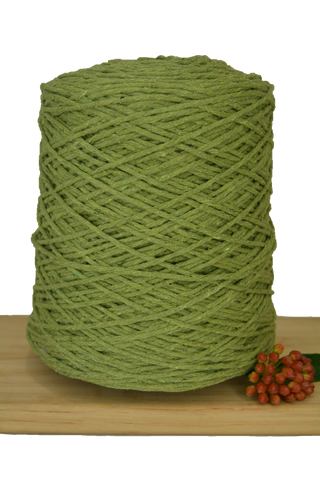 Coloured 1ply Cotton Warping Macrame Crochet String - 1.5mm - Pistachio