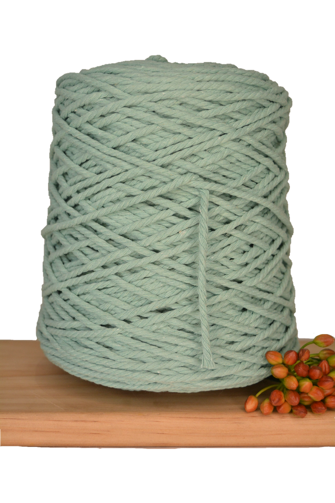 Coloured 3 ply Macrame Cotton Rope - 3mm - Turquoise