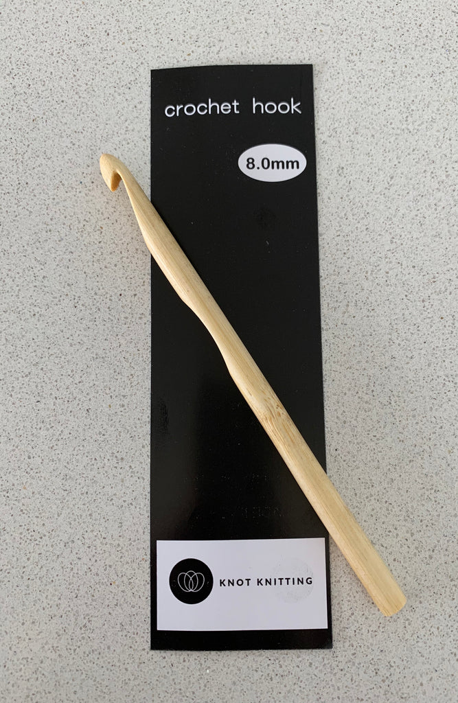 Crochet Hook - 8mm - Bamboo