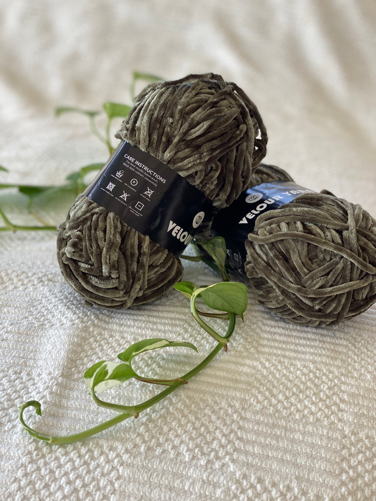 Velour Yarn - Khaki