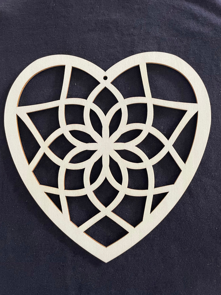 Bamboo Frame - Heart - Pack of 5