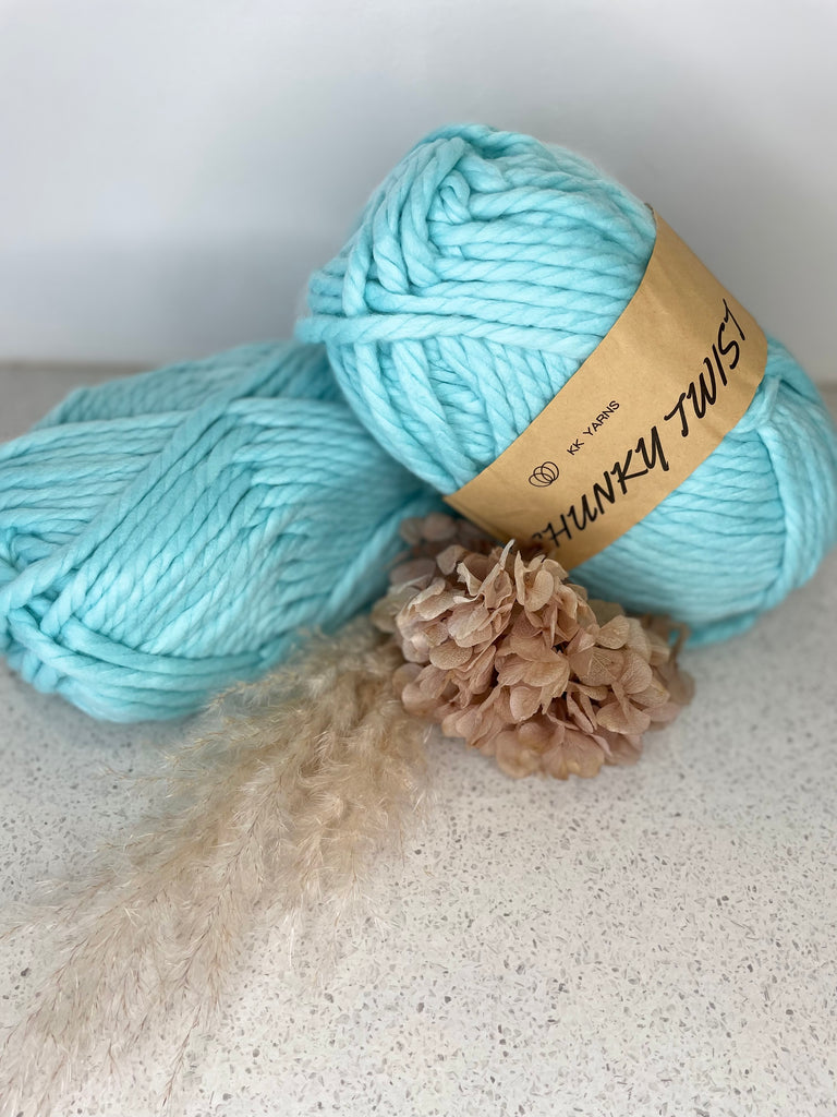 Chunky Twist 3ply Yarn - Seafoam