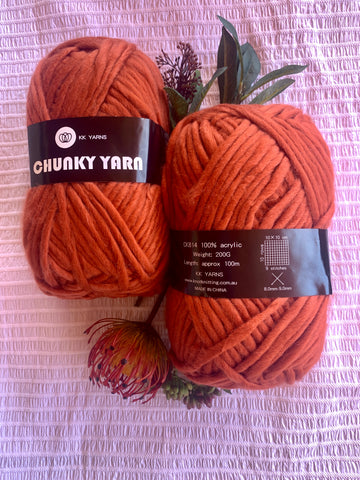 Chunky Yarn - Rust