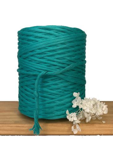 1kg 5mm 100% Pure Deluxe Macrame Cotton 1ply String - Teal