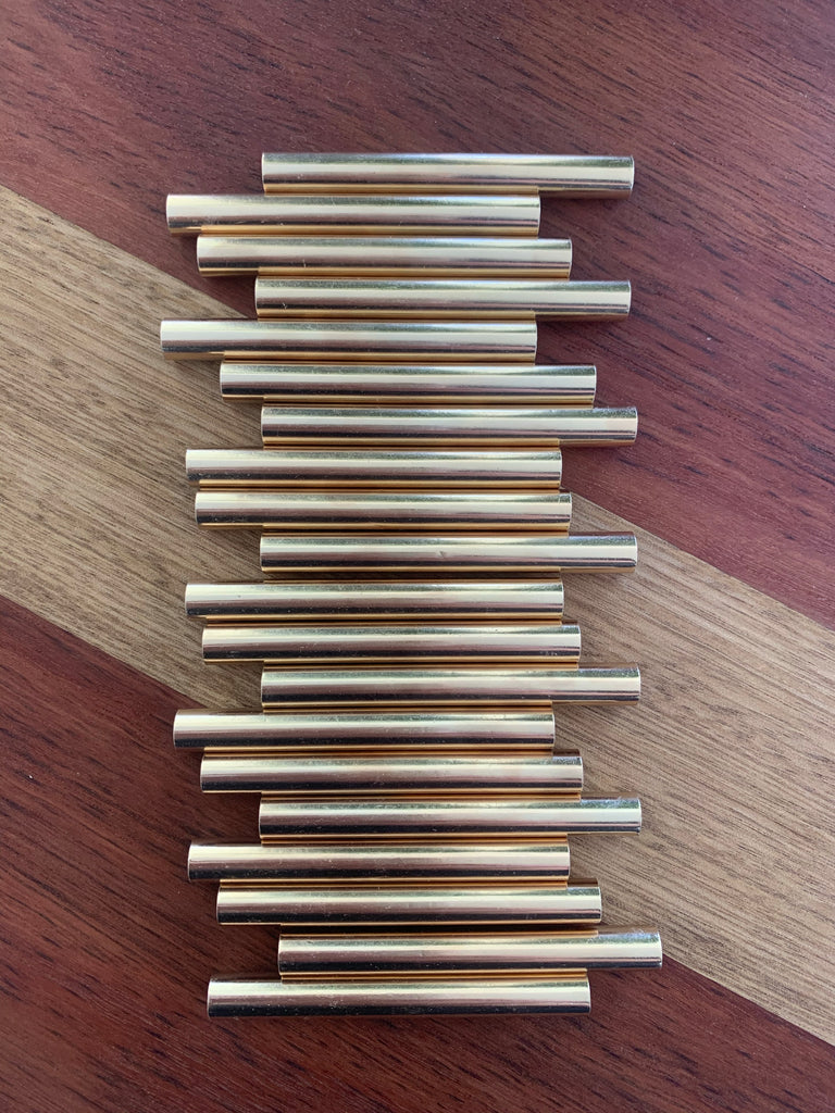 Rose Gold Macrame Beads - 7cm - pack of 20