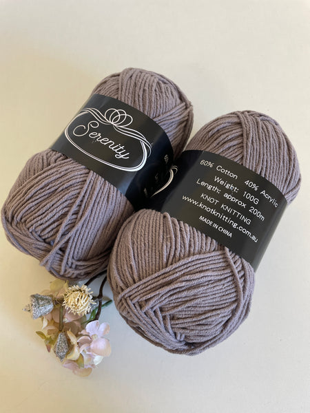 Kk Serenity Cotton Yarn - Grey (34) – Knot Knitting