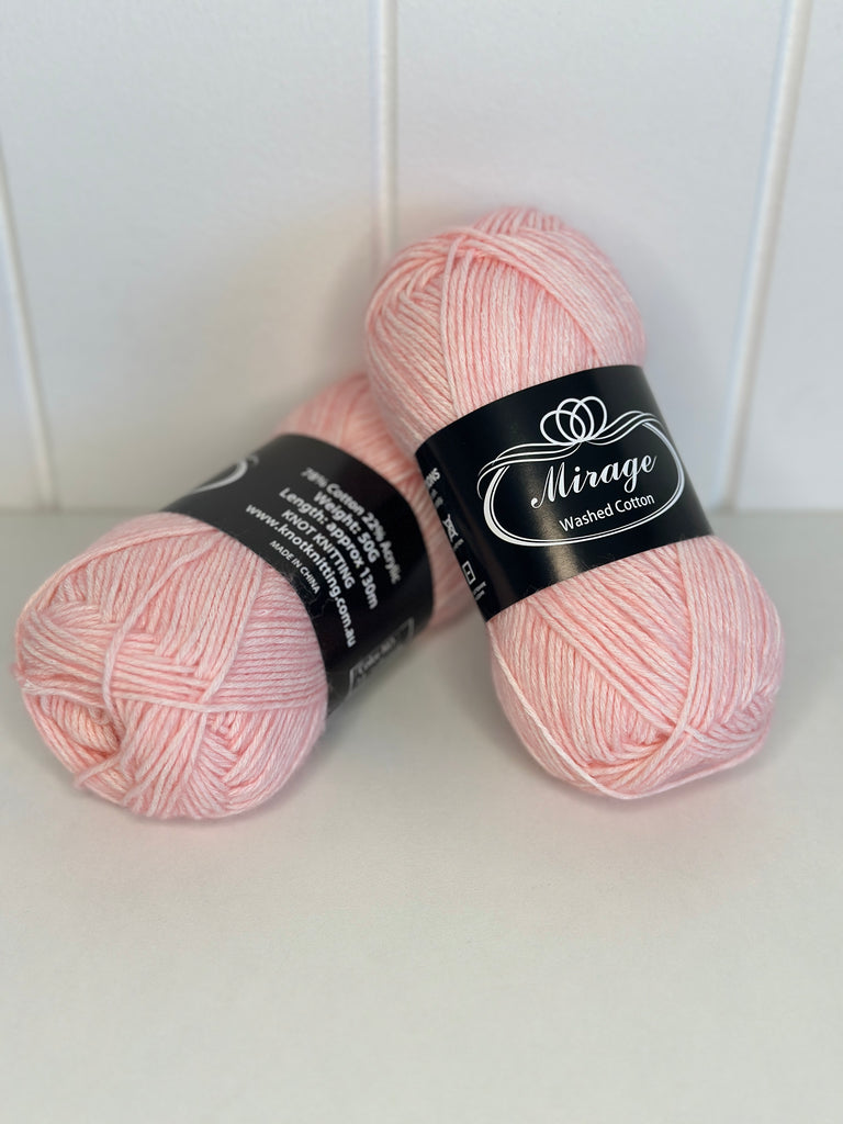 KK Mirage Marbled Yarn - Soft Pink