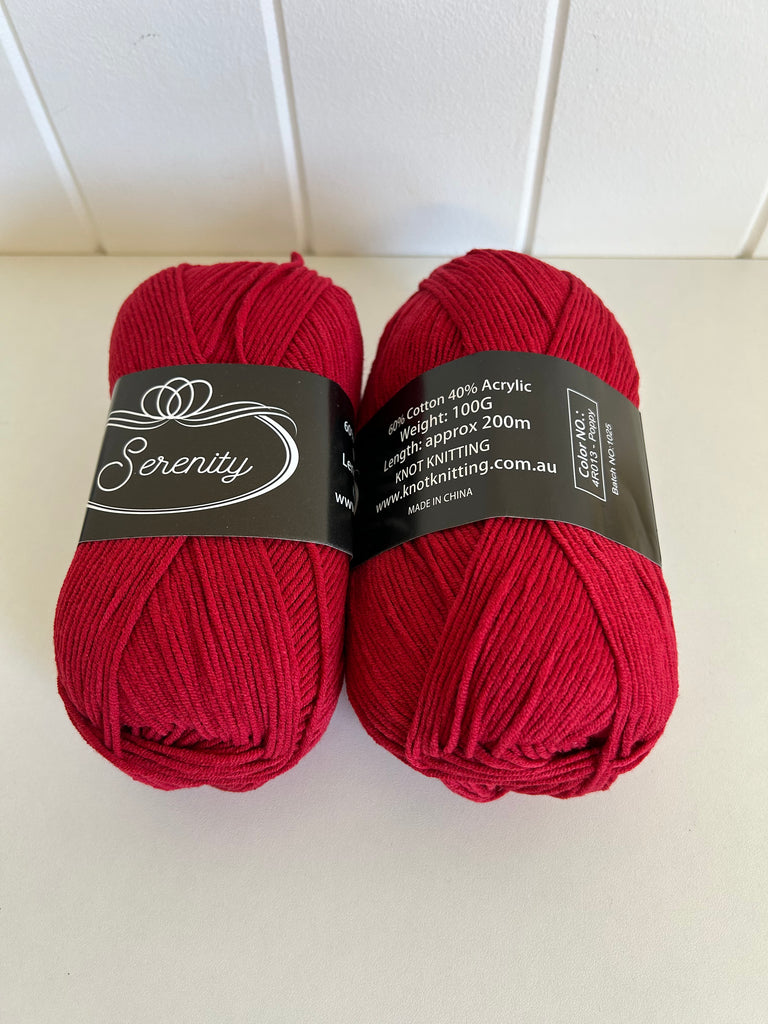 KK Serenity Cotton Yarn - Poppy