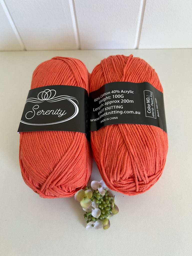 KK Serenity Cotton Yarn - Peach Fizz
