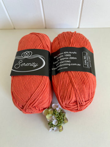 KK Serenity Cotton Yarn - Peach Fizz