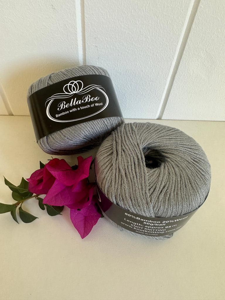 KK BellaBoo Bamboo Yarn - Light Grey (16)