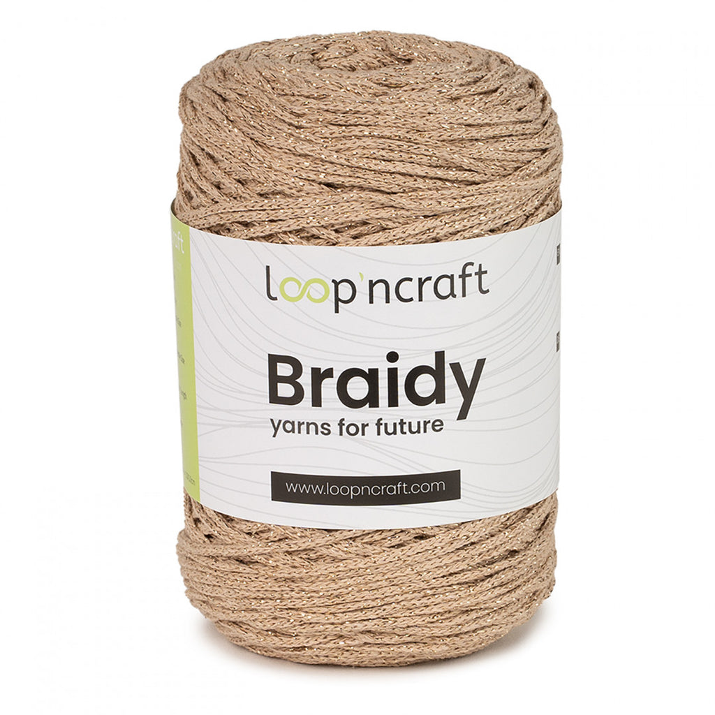 Loop n Craft Braidy Lurex  - 4 colours available