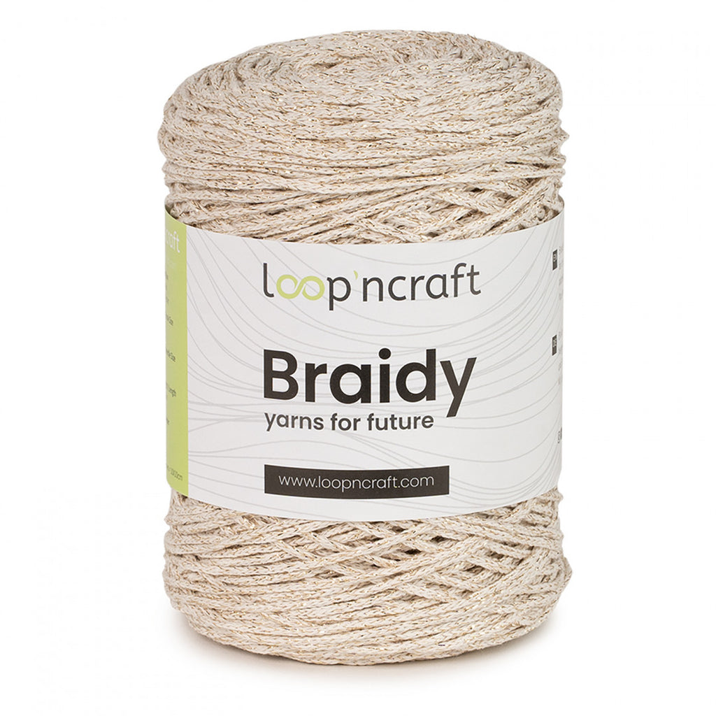 Loop n Craft Braidy Lurex  - 4 colours available