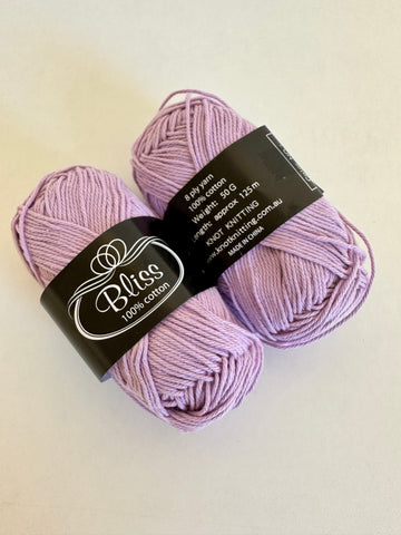 KK Bliss Cotton 8 ply Yarn - Lilac (25)