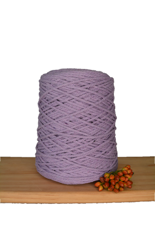 Coloured 3 ply Macrame Cotton Rope - 3mm - Lavender