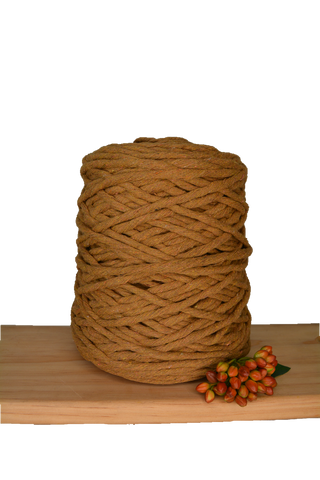 1kg Coloured 1ply Macrame Cotton String - 5mm - Nutmeg