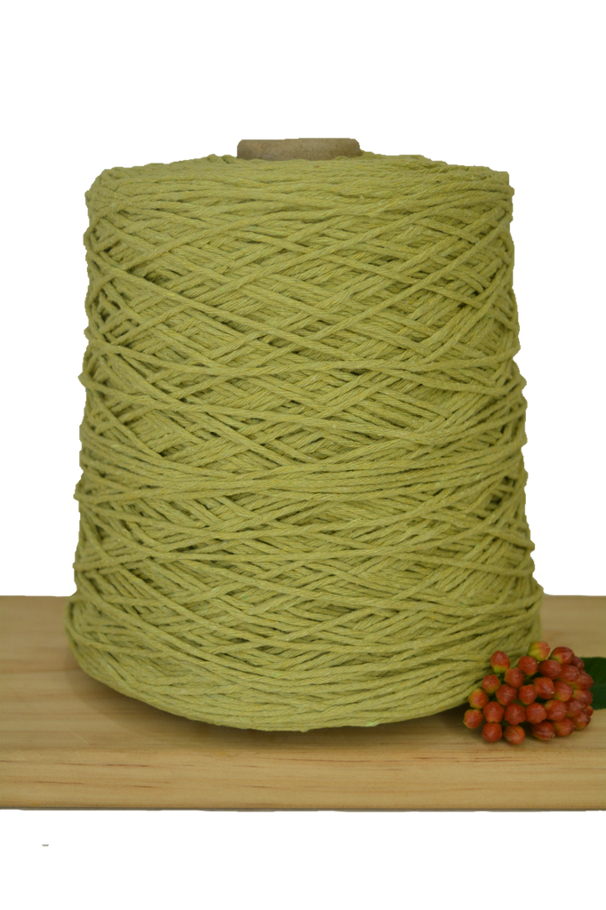 Coloured 1ply Cotton Warping String - 1mm - Avocado