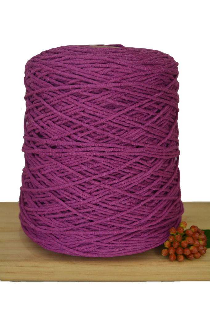 Coloured 1ply Cotton Warping Macrame Crochet String - 1.5mm - Berrylicious