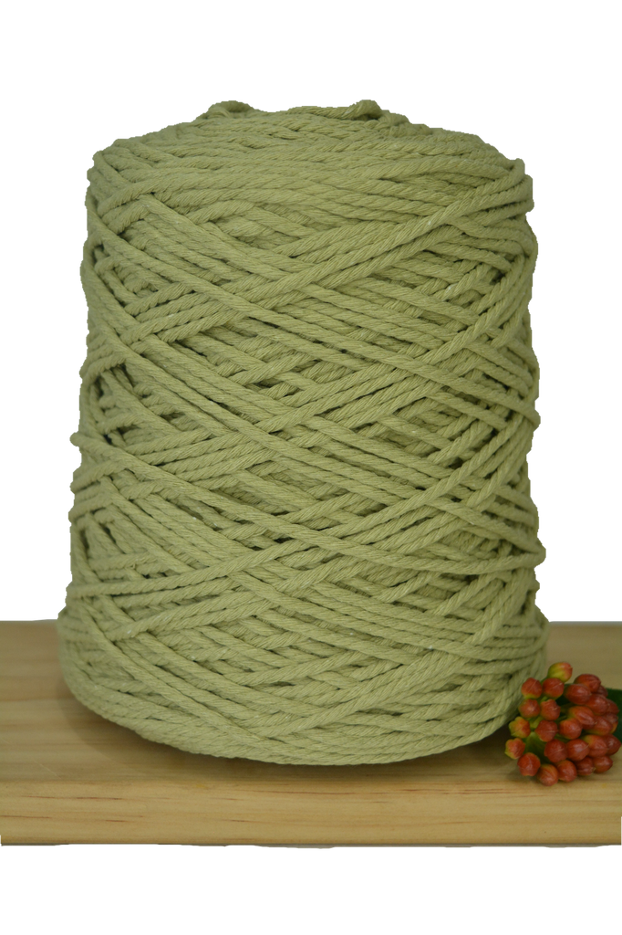 Coloured 3 ply Macrame Cotton Rope - 3mm - Citrine