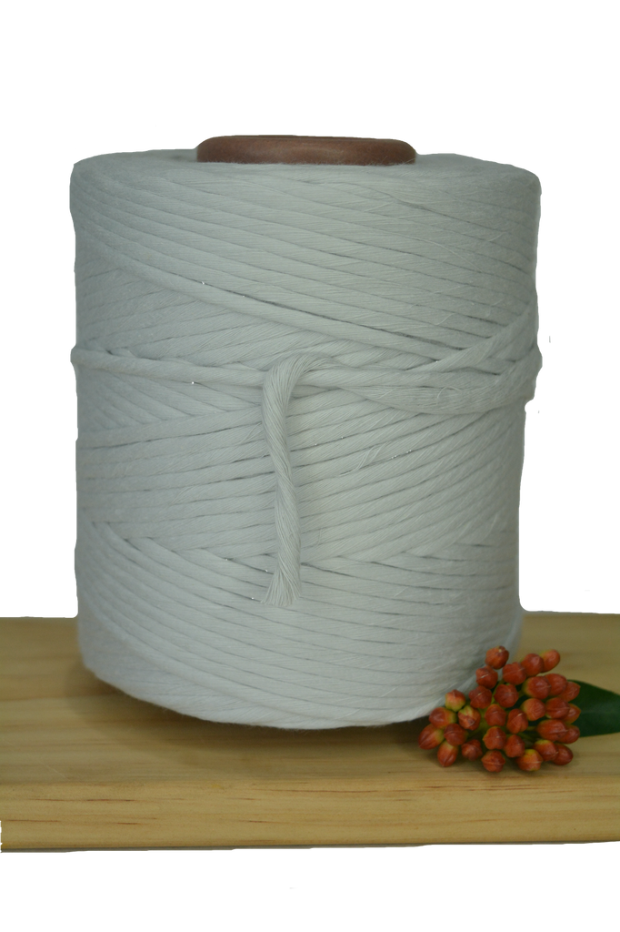 1kg 5mm 100% Pure Deluxe Macrame Cotton 1ply String - Oyster