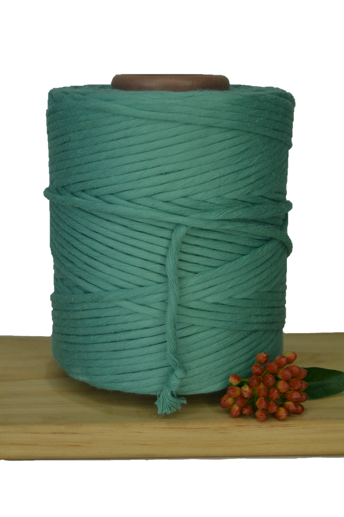 1kg 5mm 100% Pure Deluxe Macrame Cotton 1ply String - Peppermint