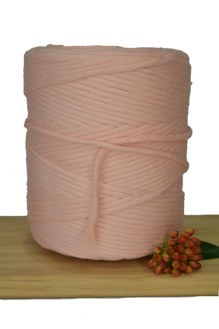 1kg 5mm 100% Pure Deluxe Macrame Cotton 1ply String - Tropical Peach
