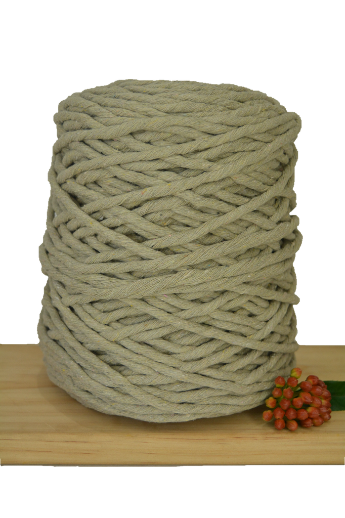 1kg Coloured 1ply Recycled Cotton String - 5mm - Dove