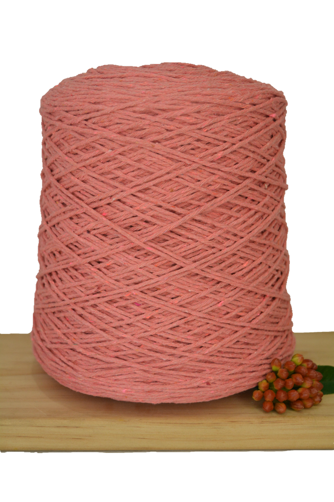Coloured 1ply Cotton Warping String - 1mm - Guava