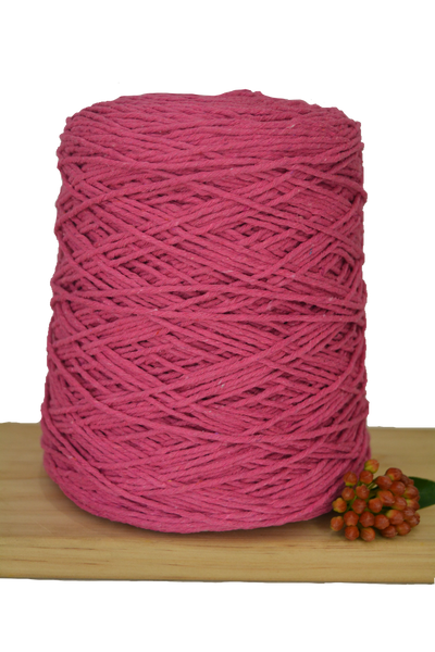 Coloured 1ply Cotton Warping Macrame Crochet String - 1.5mm - Hot Pink ...
