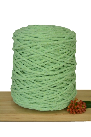 1kg Coloured 1ply Macrame Cotton String - 5mm - Lime