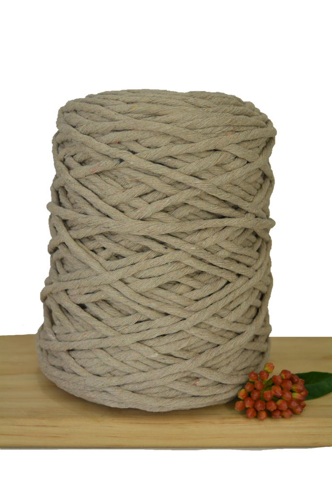 1kg Coloured 1ply Macrame Cotton String - 5mm - Linen