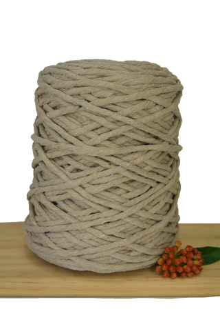 1kg Coloured 1ply Macrame Cotton String - 5mm - Linen