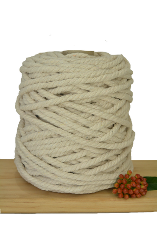 1kg Natural 3ply Cotton Rope - 9mm