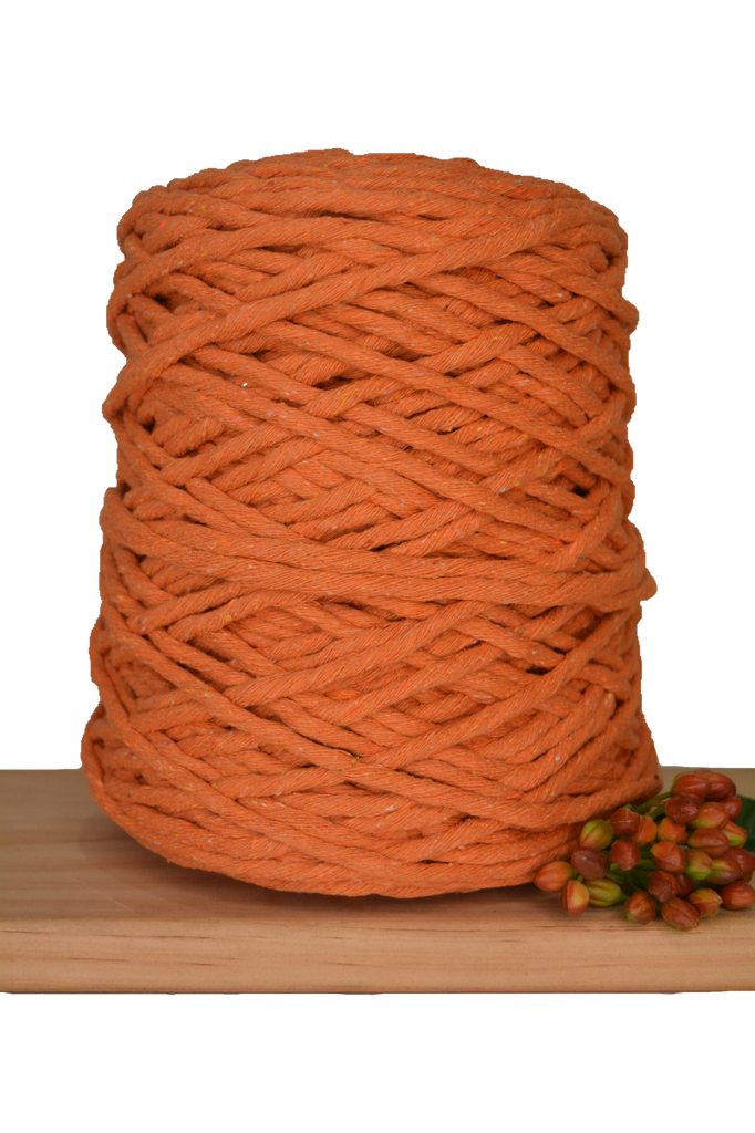 1kg Coloured 1ply Macrame Cotton String - 5mm - Saffron
