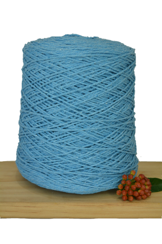 Coloured 1ply Cotton Warping String - 1mm - Sky Blue