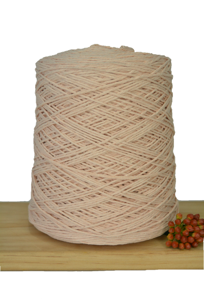 Coloured 1ply Cotton Warping String - 1mm - Soft Peach – Knot Knitting