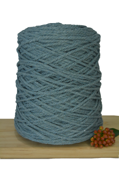 Coloured 3 ply Macrame Cotton Rope - 3mm - Storm – Knot Knitting